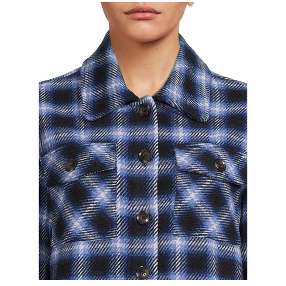 TIME and TRU Buttoned Down Jacket/Shirt SHACKET Size XL 16-18 Womens Woven New - Picture 2 of 9